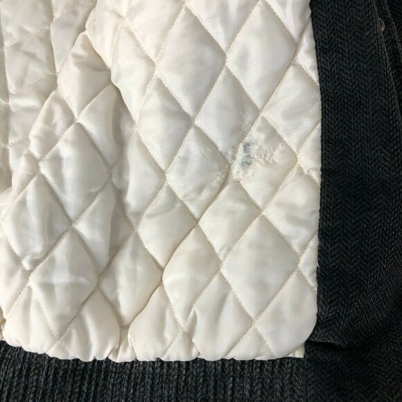 Avid Jacket Mens XL Coat Brown Bomber Tweed Combed Cotton Quilted Lining Vintage - Picture 6 of 12